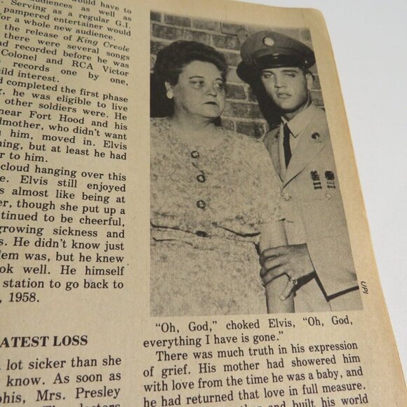 1978 Elvis Presley Collector's Issue Magazine Green Valley Store w/ 33 Record LP - Picture 4 of 16